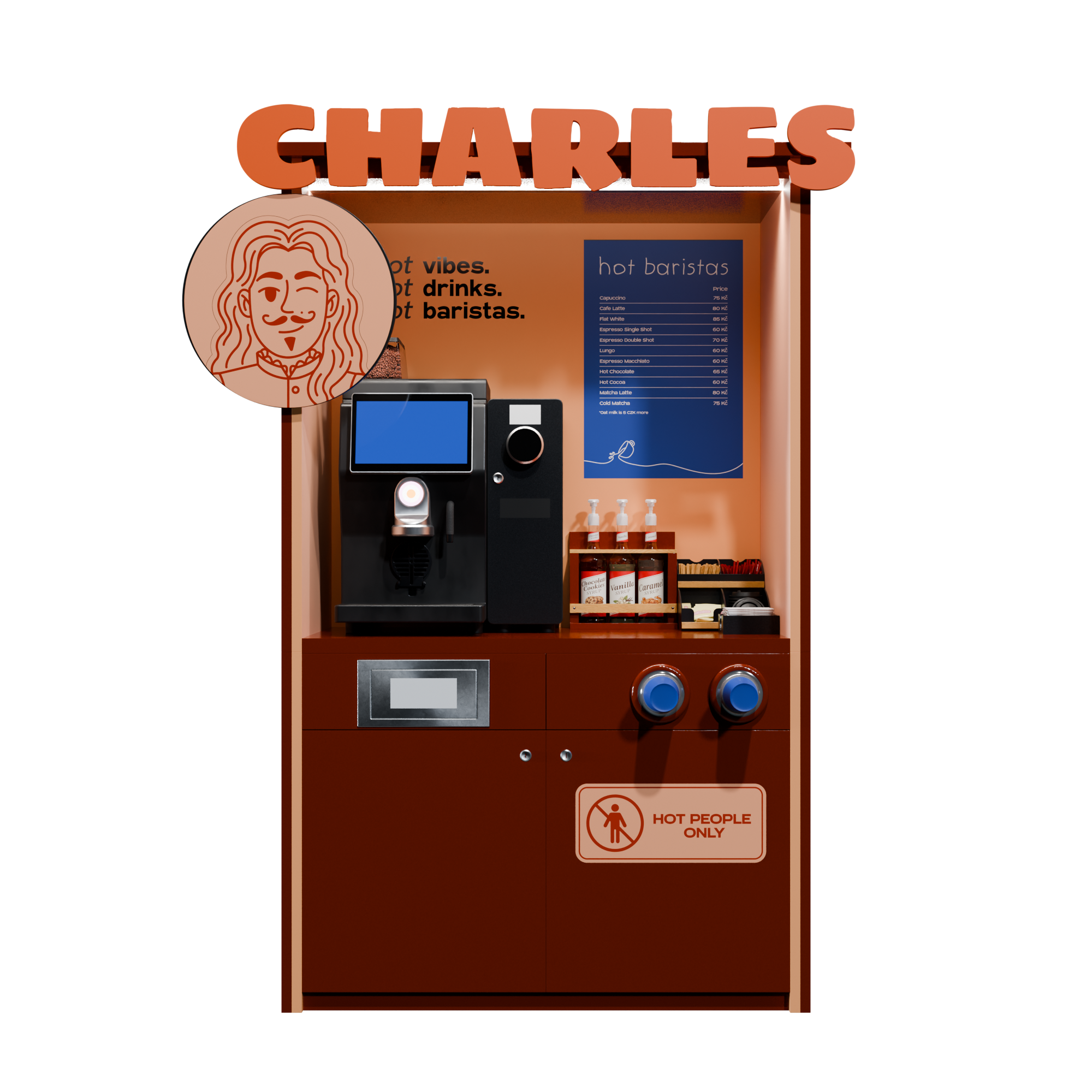 Charles — Hot Baristas coffee station