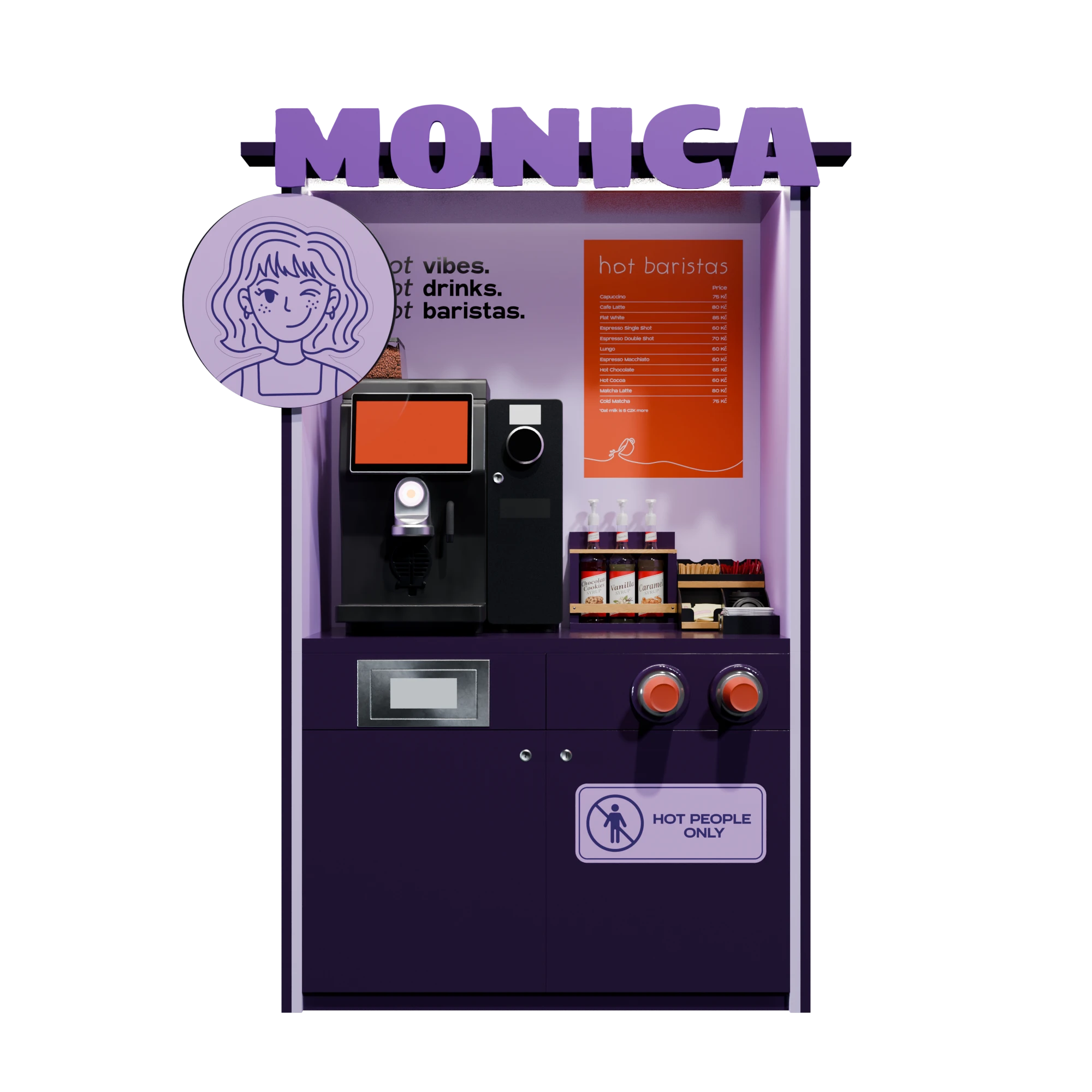 Monica — Hot Baristas station