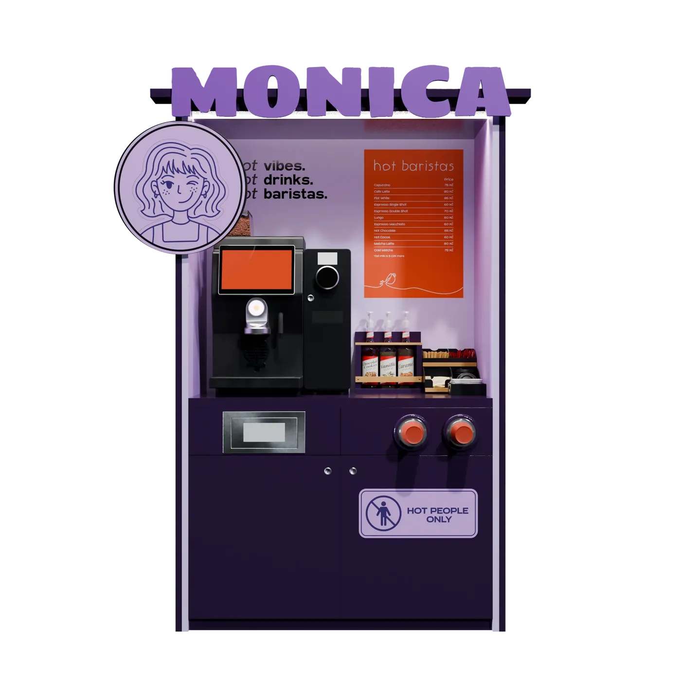 Monica — Hot Baristas station